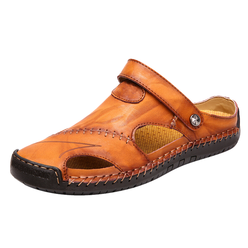 Bequeme Herren Sommersandalen mit Zehenschutz, rutschfest & ideal für Freizeit.