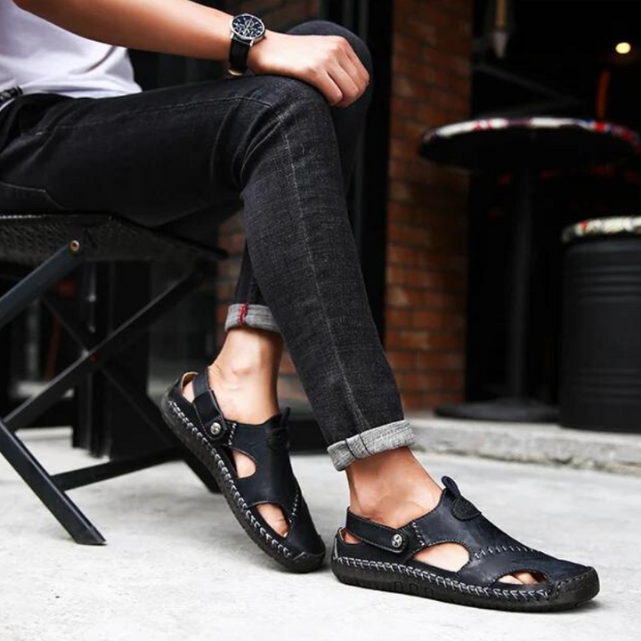 Sommerliche Herren Komfortschuhe, orthopädisch, rutschfest & ideal für die Freizeit.