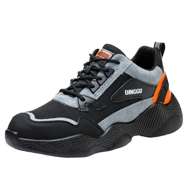 Detailansicht des durchtrittsicheren MaxProtect Orthopädischen Arbeitssneakers für Herren, optimaler Schutz.