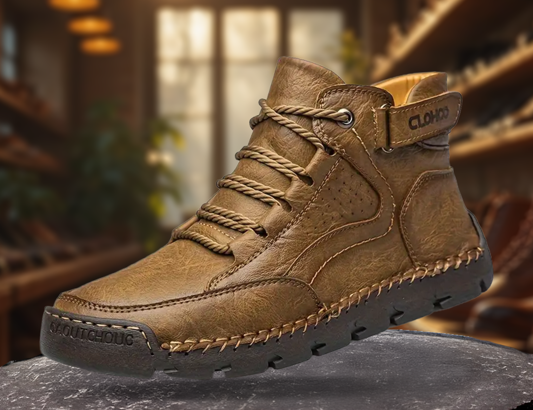 Orthopädische Herren Wanderschuhe fördern Fußgesundheit, bieten optimale Dämpfung & Stabilität.