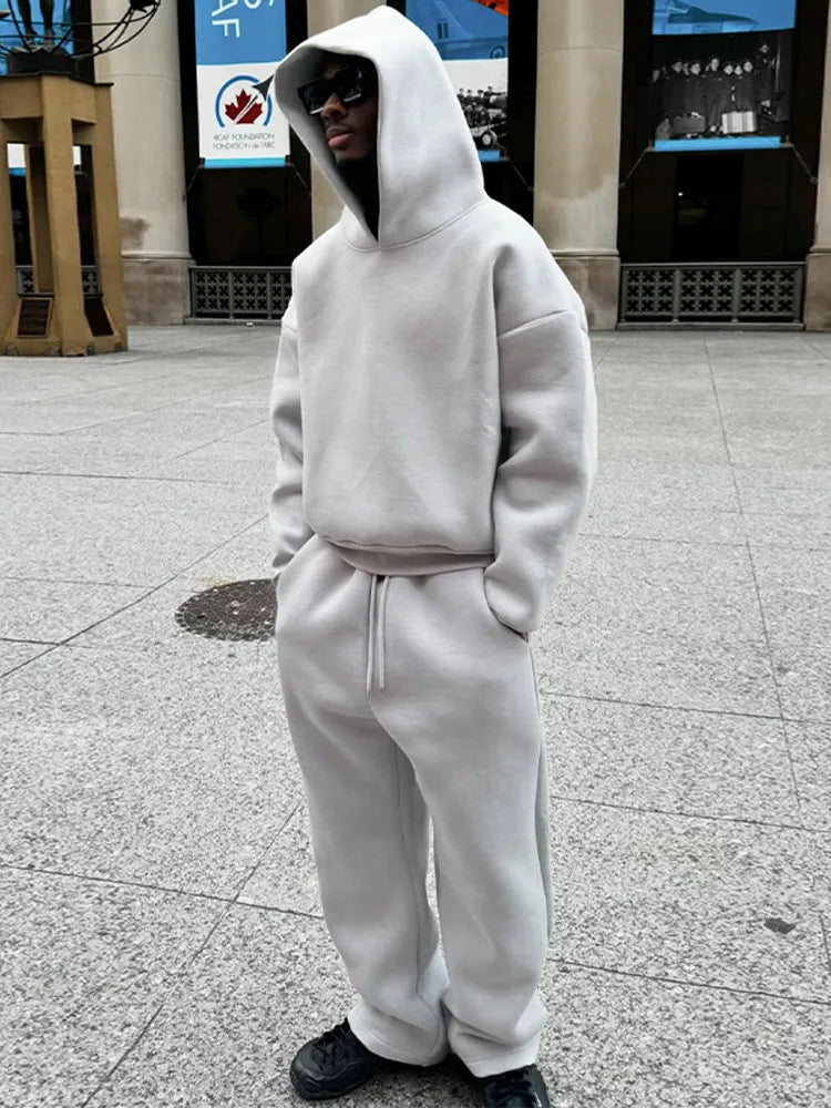 Herren Oversized Trainingsanzug "Bastian" mit Hoodie und Jogginghose für Freizeit & Sport.