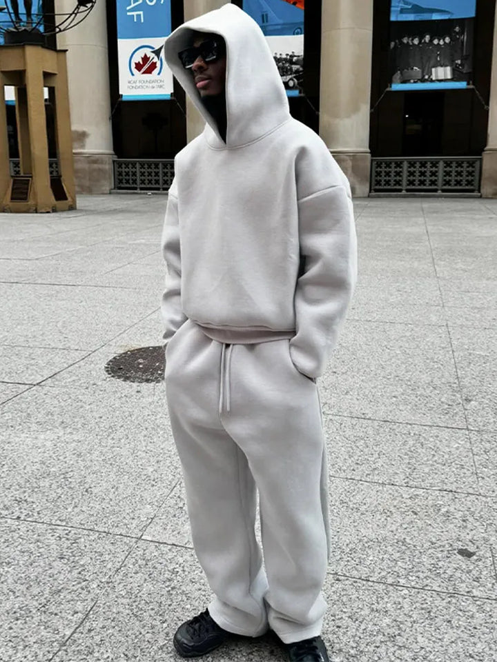 Herren Oversized Trainingsanzug "Bastian" mit Hoodie und Jogginghose für Freizeit & Sport.