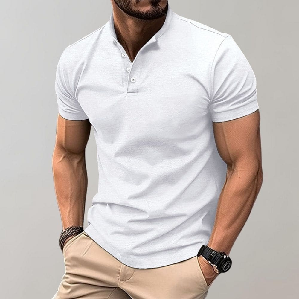 Bequemes Herren Polohemd für Freizeit und Alltag. Elegantes Kurzarm Shirt bietet Komfort für jeden Anlass.