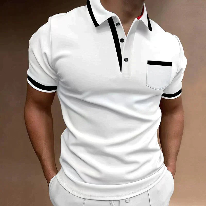 Herren Polo Shirt in klassischem Stil, perfekt für Freizeit & Büro, bequemes Smart Casual Oberteil.