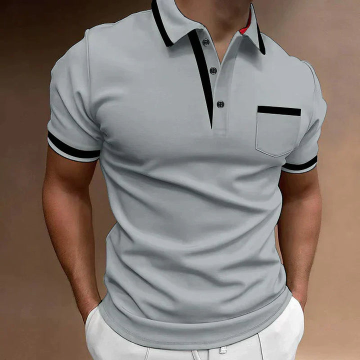 Komfortables Herren Polo Shirt mit klassischem Schnitt, ideal für Smart Casual Looks & eleganten Stil.