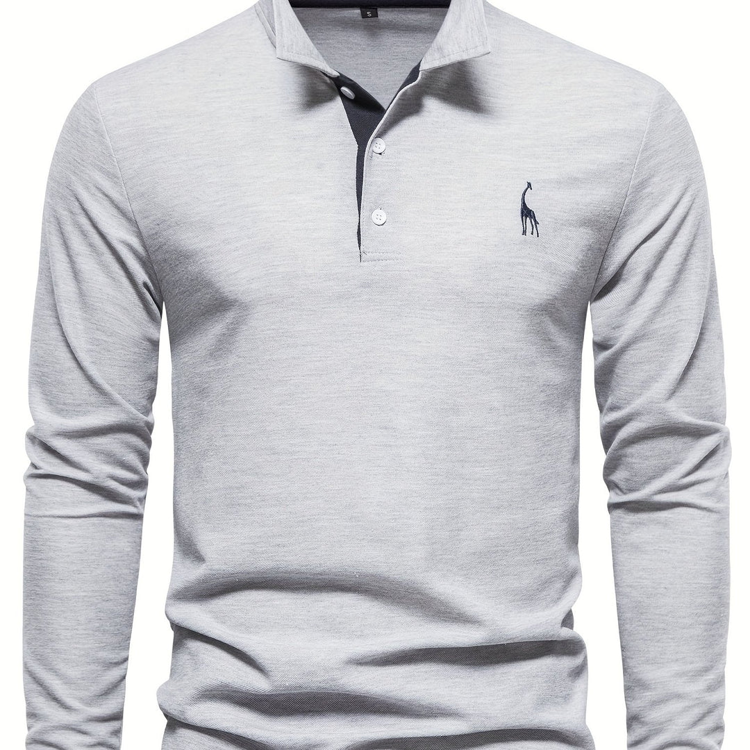 Modisches Herren Polohemd Kurzarm. Bietet Komfort für Freizeit, smart casual Look für Frühling & Sommer.