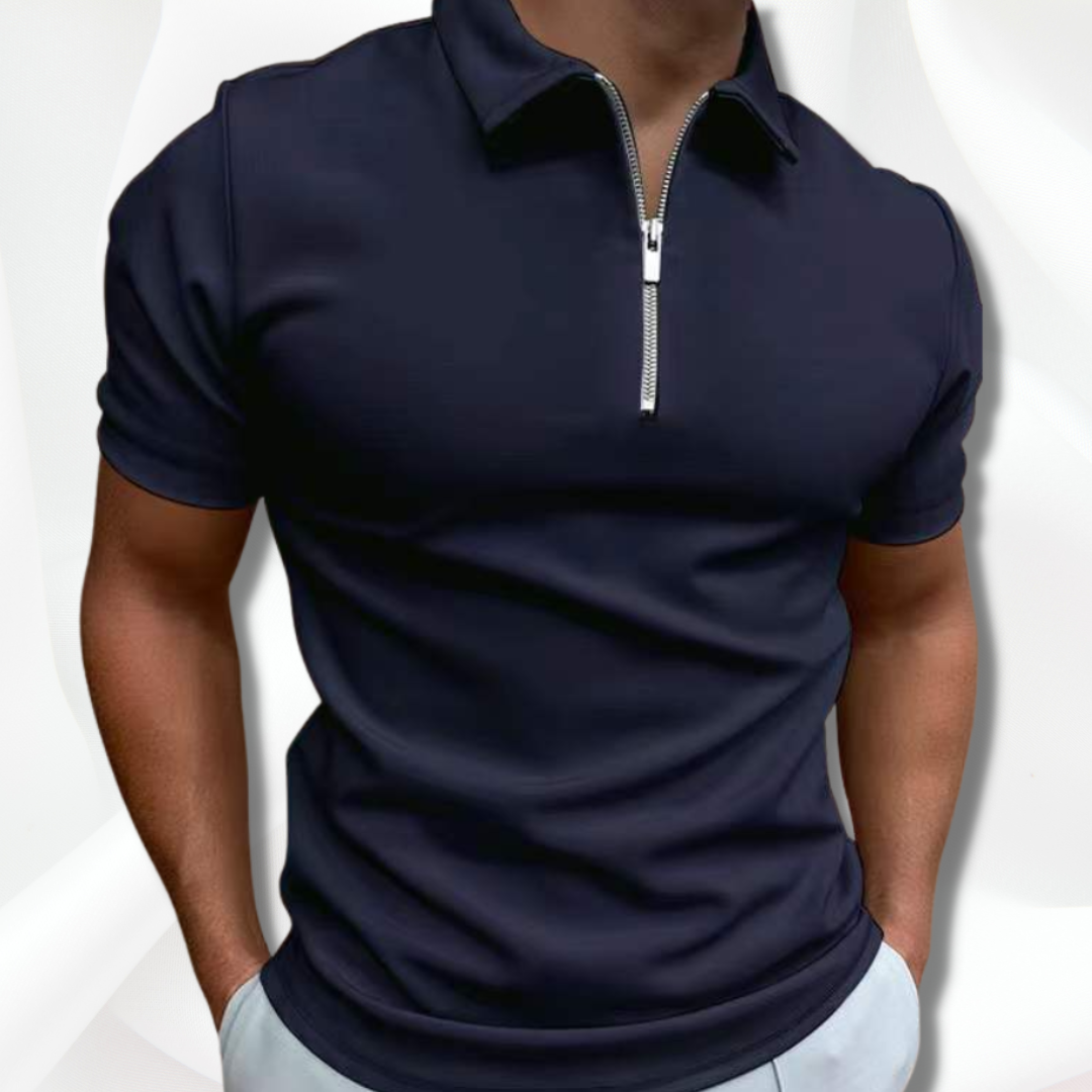 Klassisches Herren Polohemd für stilvolle Büro-Outfits. Bequemes, vielseitiges Polo, perfekt für einen professionellen Look.