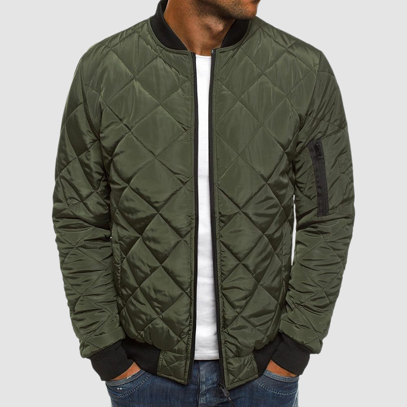 Stilvolle Herrenjacke, strapazierfähig und modern geschnitten. Eine hochwertige Übergangsjacke.