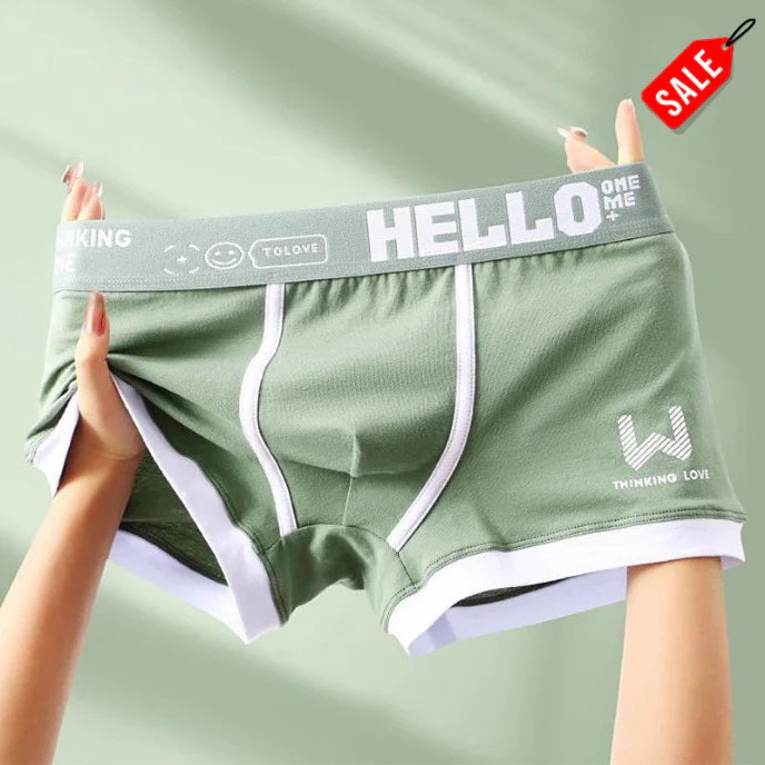 Herren Premium Boxershorts in eleganter Verpackung, bequeme & atmungsaktive Unterhosen.