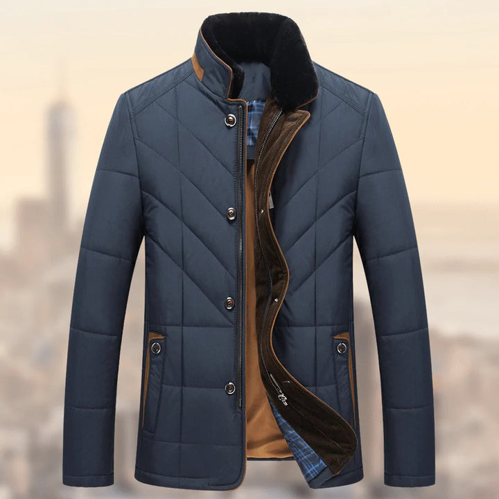 Herren Puffer Winterjacke, warm & wetterfest, ideal für kalte Wintertage.
