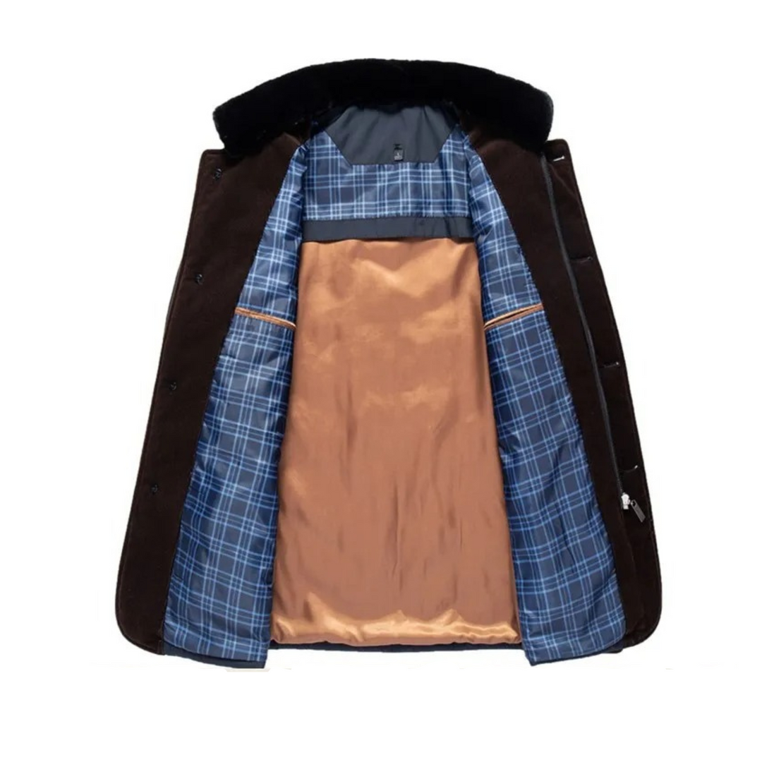 Warme Outdoorjacke für Herren, wetterfest & atmungsaktiv, perfekt für den Winter.