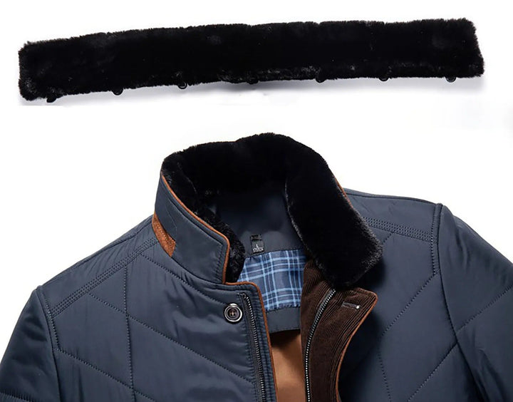 Moderne gesteppte Pufferjacke für Herren, Kälteschutz & stilvolles Design im Winter.