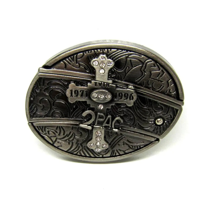 Cooles Accessoire: Herren Punk-Gürtel mit rockiger Vintage-Metallschnalle.