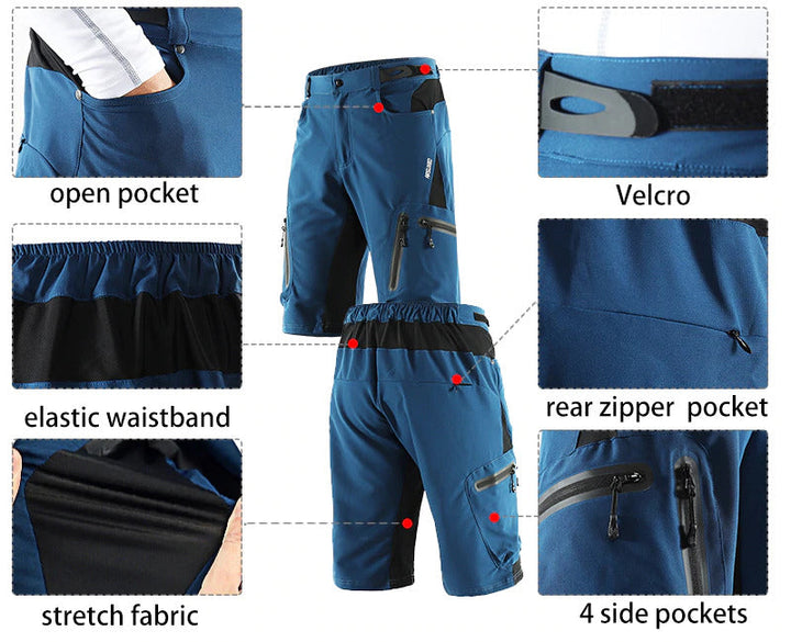 Atmungsaktive Herren Radhose für anspruchsvolle Fahrradfahrer. Ideal für Sport & Freizeit.