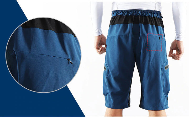 Robuste Herrenshorts als Radhose oder Wanderhose. Strapazierfähige Outdoor-Bekleidung.