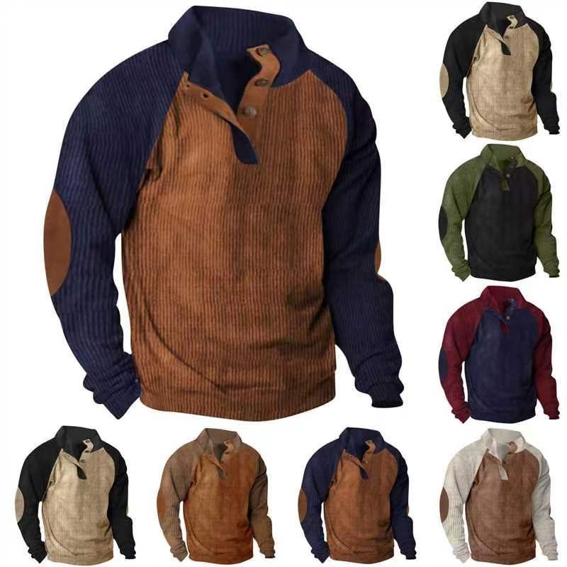 Detailansicht: Weicher Strickstoff des Herren Raglan Pullovers "Zac". Bequeme Freizeitkleidung, hohe Qualität.