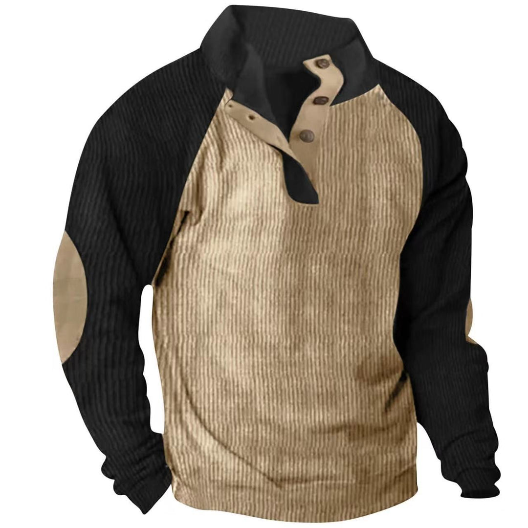 Seitliche Ansicht Herren Raglan Pullover "Zac". Bequeme, vielseitige Passform mit Raglanärmeln, ideal für Freizeit.