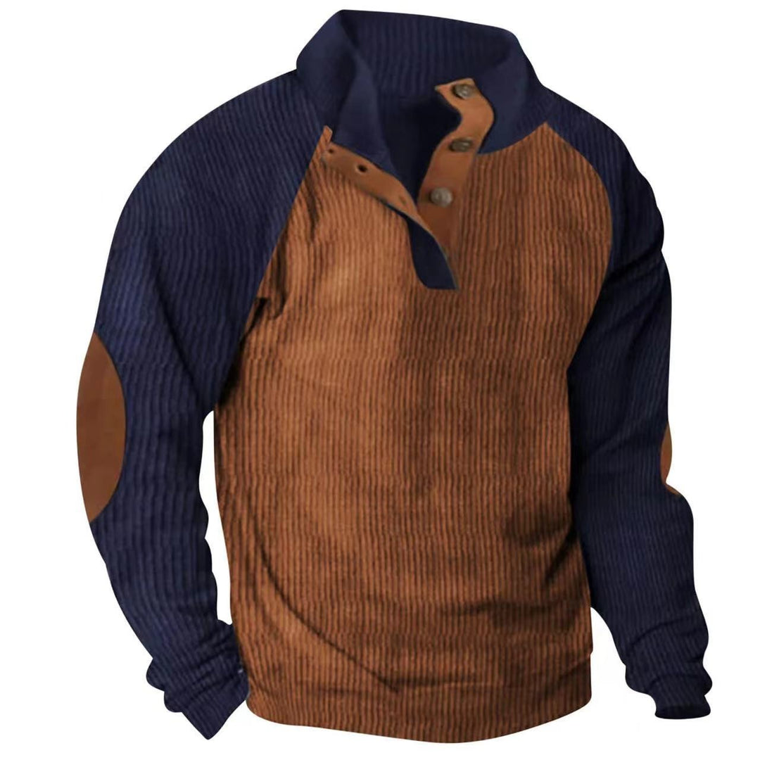 Rückansicht des schlichten Herren Raglan Pullovers "Zac", bequeme Ganzjahresmode für den Alltag.
