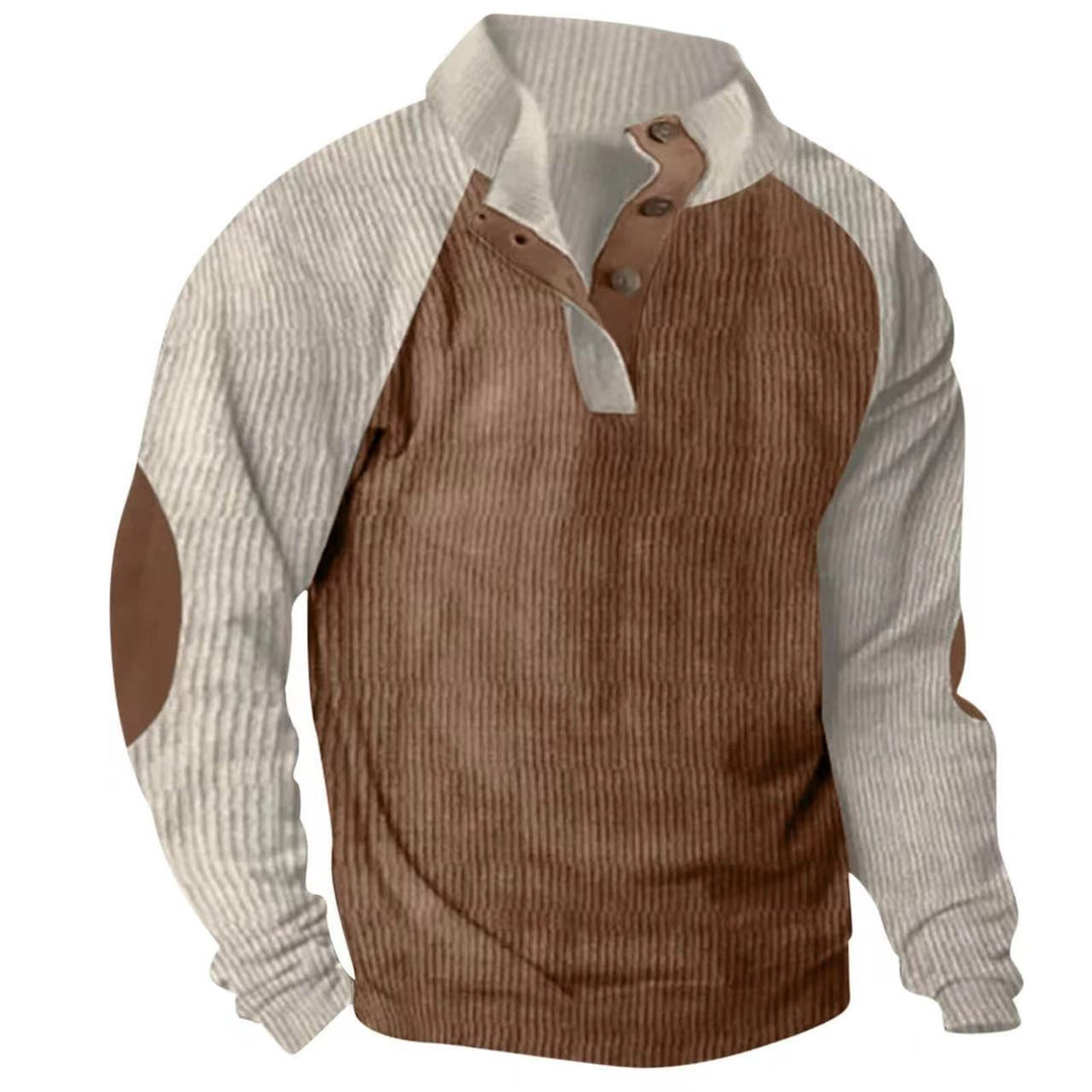 Flach gelegter Herren Raglan Pullover "Zac". Zeigt das Design des vielseitigen, bequemen Alltagspullovers.