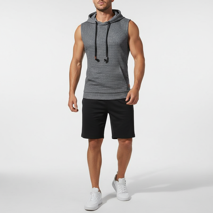 Herren Hoodryve ärmelloses Hoodie Tanktop, sportlich & atmungsaktiv für dein bestes Training.