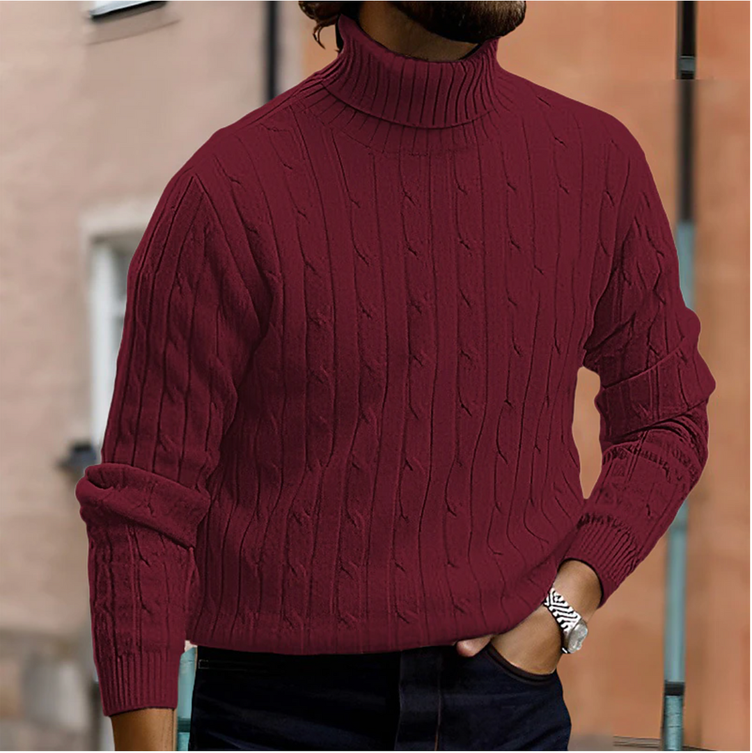 Herren Rollkragenpullover 'Ashton'. Zeitloses Design, warm & bequem für stilvolle Winteroutfits.