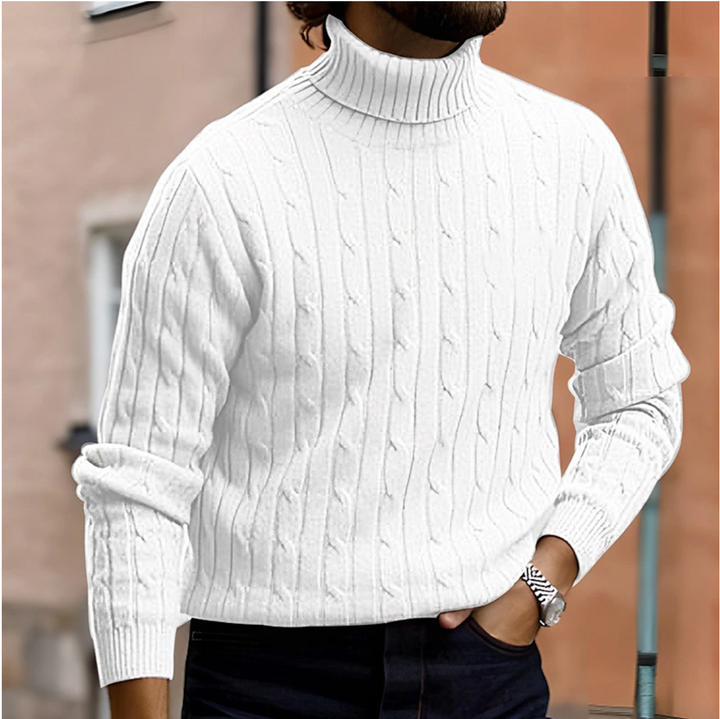 Stilvoller Herren Rollkragenpullover für Herbst & Winter. Klassisch, warm und ein Must-have in jeder Herrengarderobe.