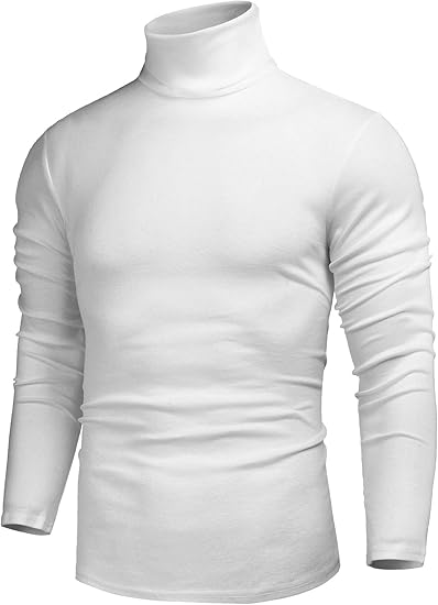Klassischer Rollkragenpullover für Herren, feiner Strick, unverzichtbares Basic für Wintermode.