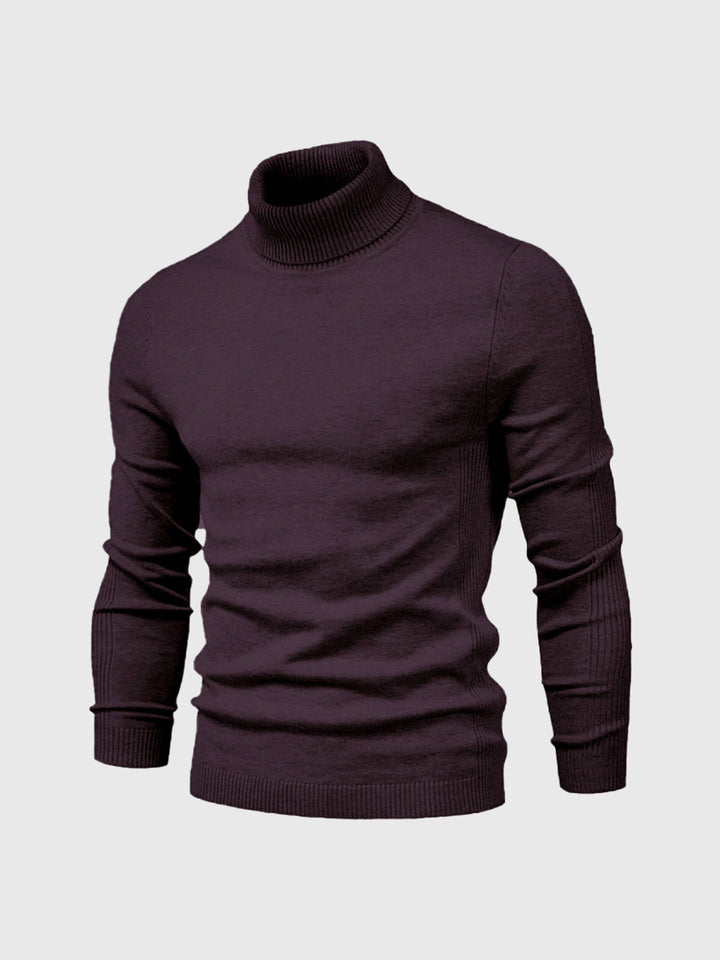 Herrensweater Mason mit Rollkragen, Slim Fit, kombiniert Stil und Gemütlichkeit.