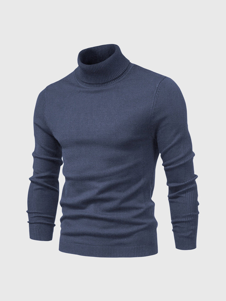 Eleganter Herren Rollkragenpullover, perfekt für Business oder Freizeit. Moderner Langarm-Pullover.