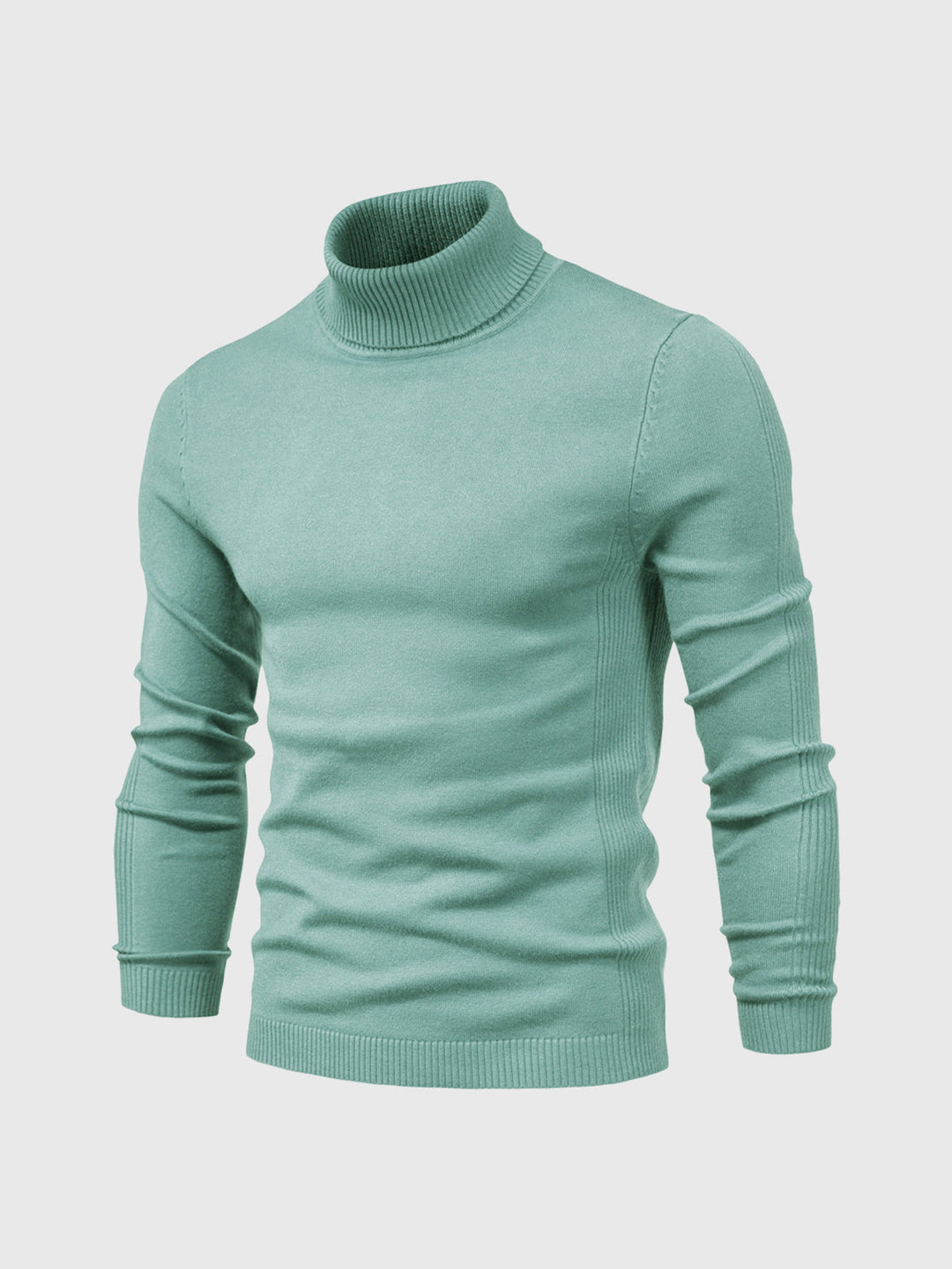 Dunkelblauer Herren Rollkragenpullover, klassisch & vielseitig. Eleganter Winterpullover für Business.