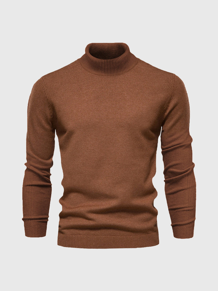 Warmer Winterpullover für Herren mit Rollkragen, ideal für Herbst & Winter. Bequemer Herrenpullover.