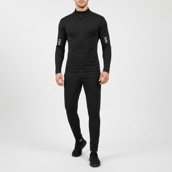 Atmungsaktives, schnelltrocknendes Herren Activewear Sport Set 'Bradley' mit T-Shirt & Hose für Workout & Fitness.