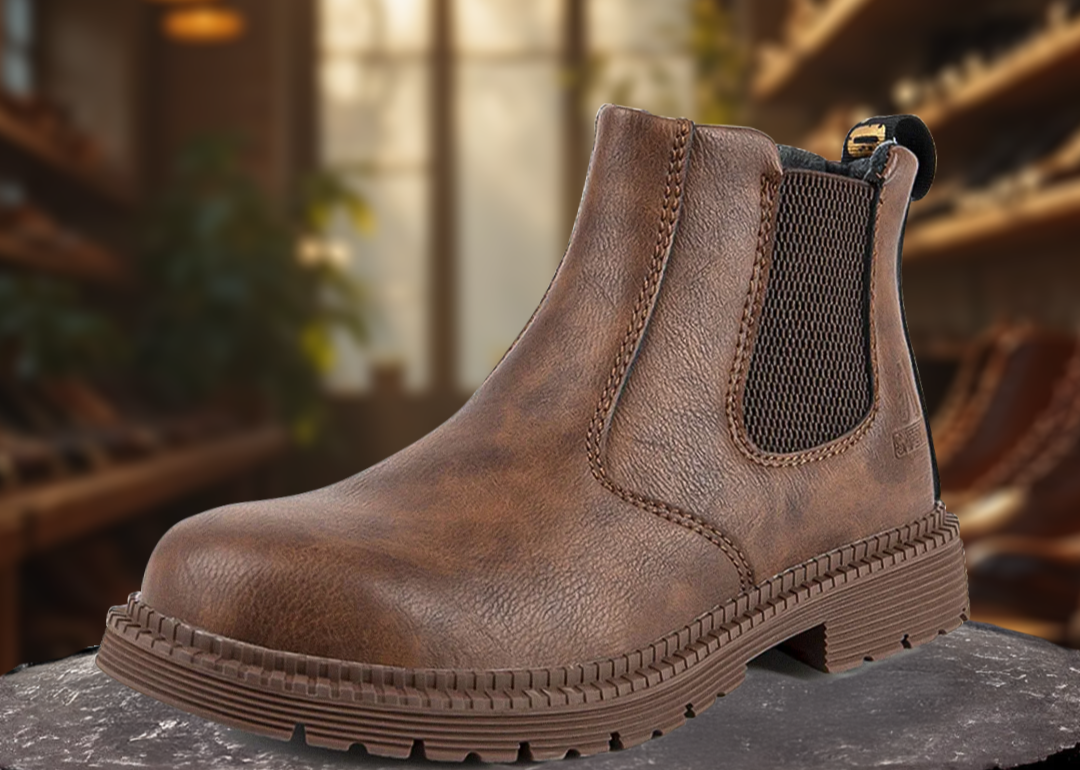 Komfortable Herren Schutzschuhe, langlebig & atmungsaktiv, mit Stahlkappe für ganztägigen Tragekomfort am Arbeitsplatz.