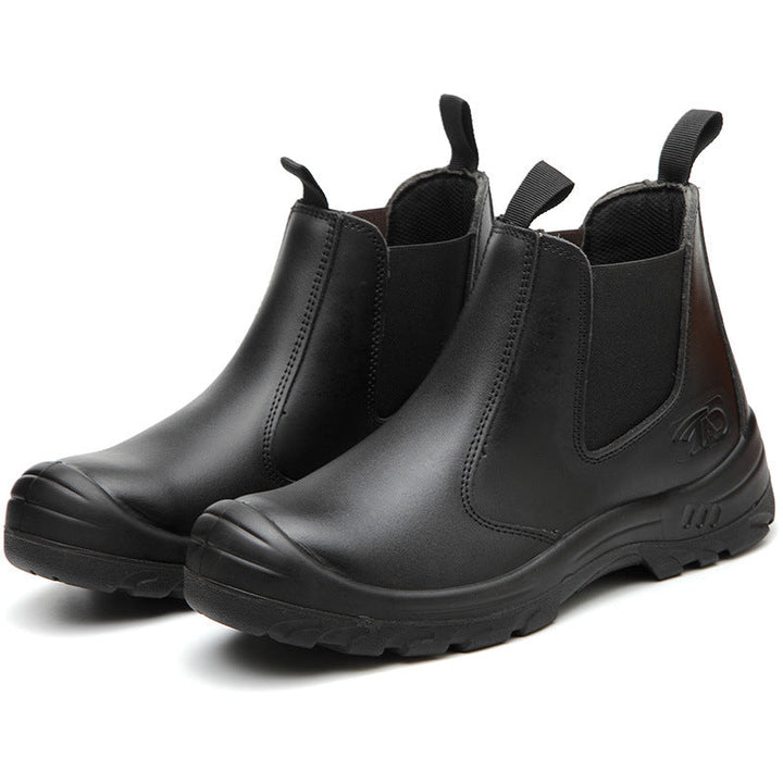 Herren Sicherheitsstiefel: Orthopädischer Halt, rutschfeste Sohle & Zehenschutzkappe für maximalen Arbeitsschutz.