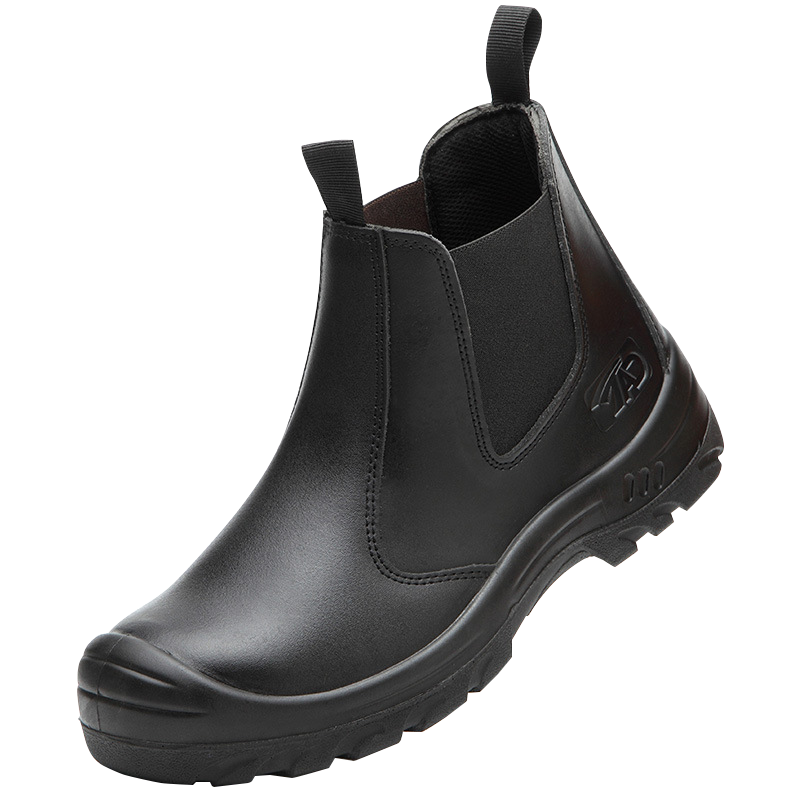 Robuste Herren Sicherheitsstiefel: Wasserdicht, Zehenschutzkappe & rutschfeste Profilsohle für optimalen Schutz.