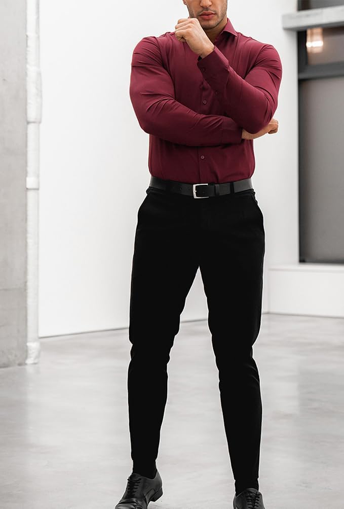 Hochwertiges Slim-Fit Businesshemd, knitterfrei, stretch, modern und langlebig.