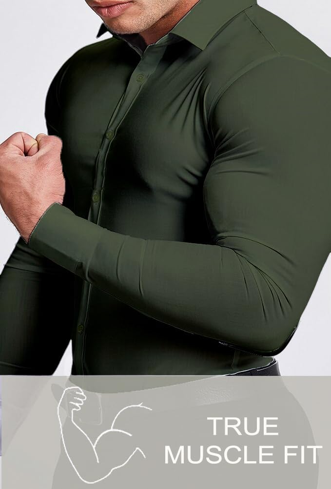 Elegant gekleideter Mann im Slim-Fit Hemd, knitterfrei, stretch, für formelle Anlässe.