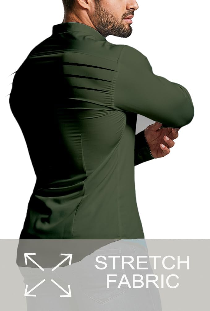 Lässiger Look mit Slim-Fit Hemd, knitterfrei, stretch, unifarben, für den Frühling.
