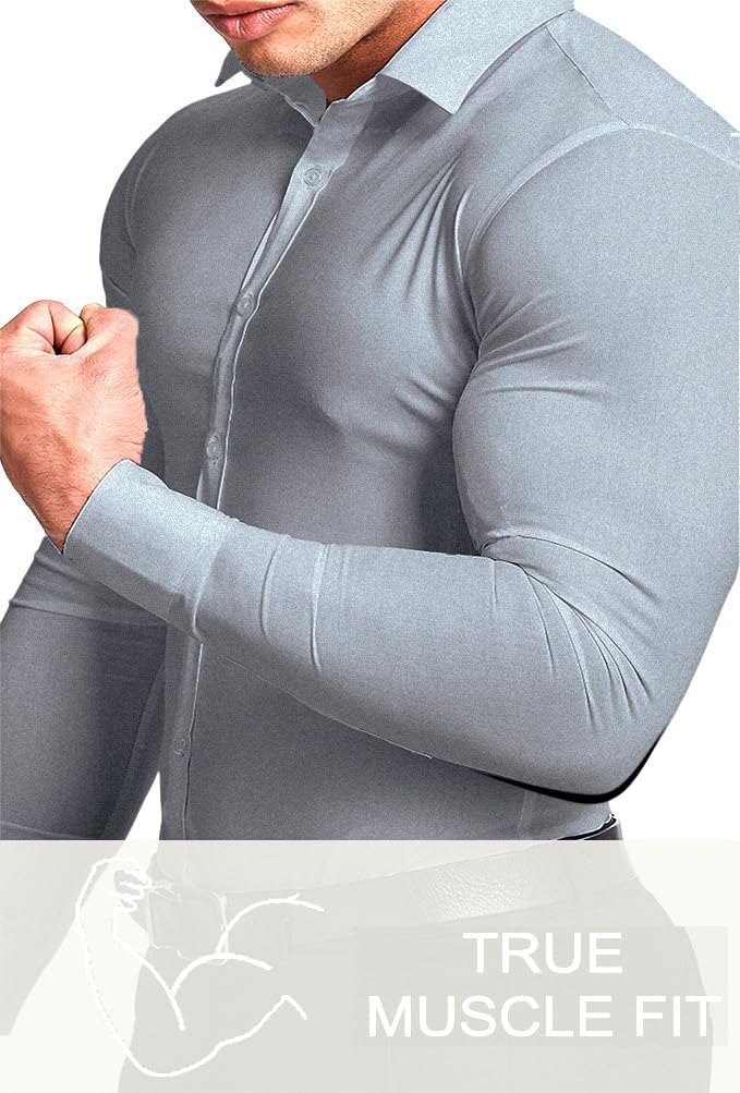 Elegantes Herrenhemd in Slim-Fit, knitterfrei, stretch, perfekt für jeden Anlass.