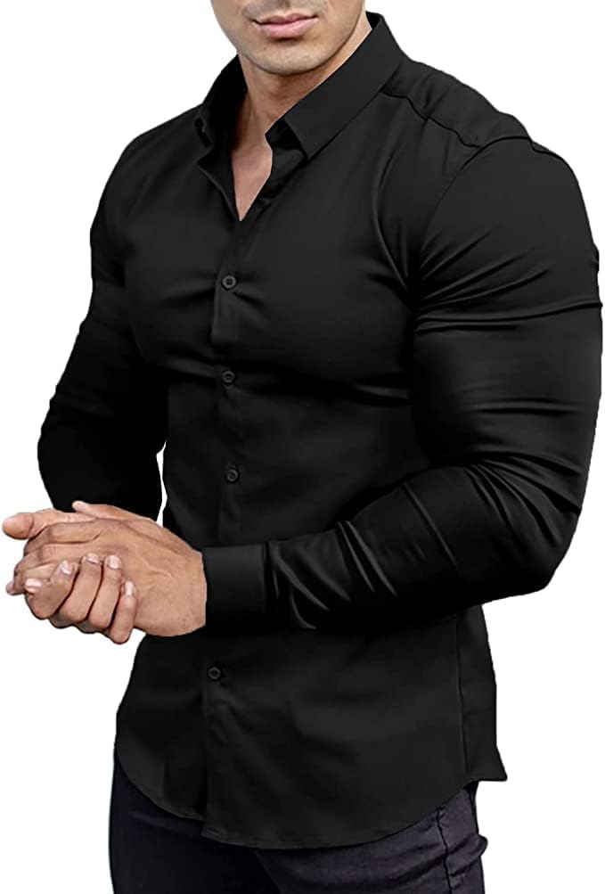 Klassisches Slim-Fit Herrenhemd, knitterfrei, stretch, zeitlos und modern.