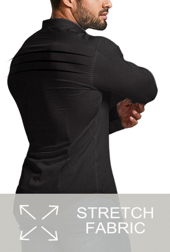 Elegantes Slim-Fit Hemd, knitterfrei, stretch, ideal für Geschäftsreisen.