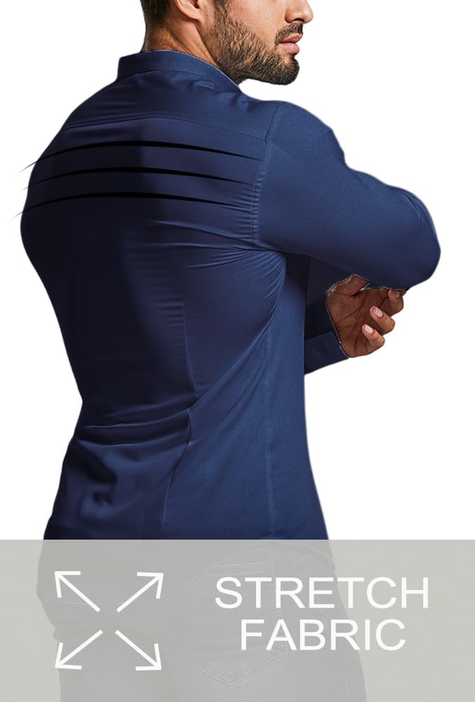 Hochwertige Verarbeitung des Slim-Fit Hemdes, knitterfrei, stretch, langlebig.
