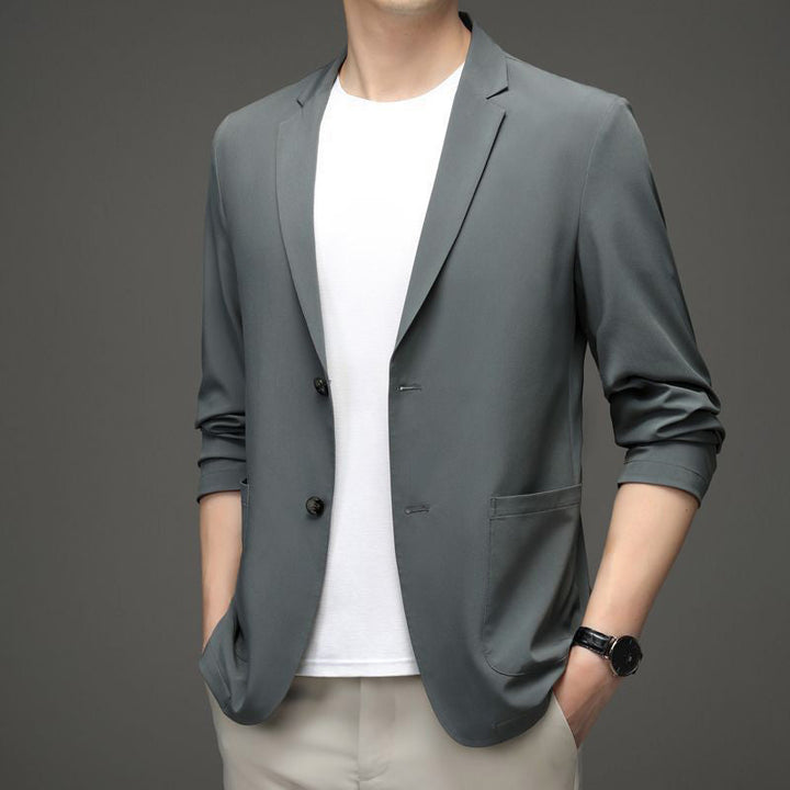 Knitterfreier Herren Sommer Blazer Slim Fit, atmungsaktiv & leicht – perfekt für Reisen & Büro.