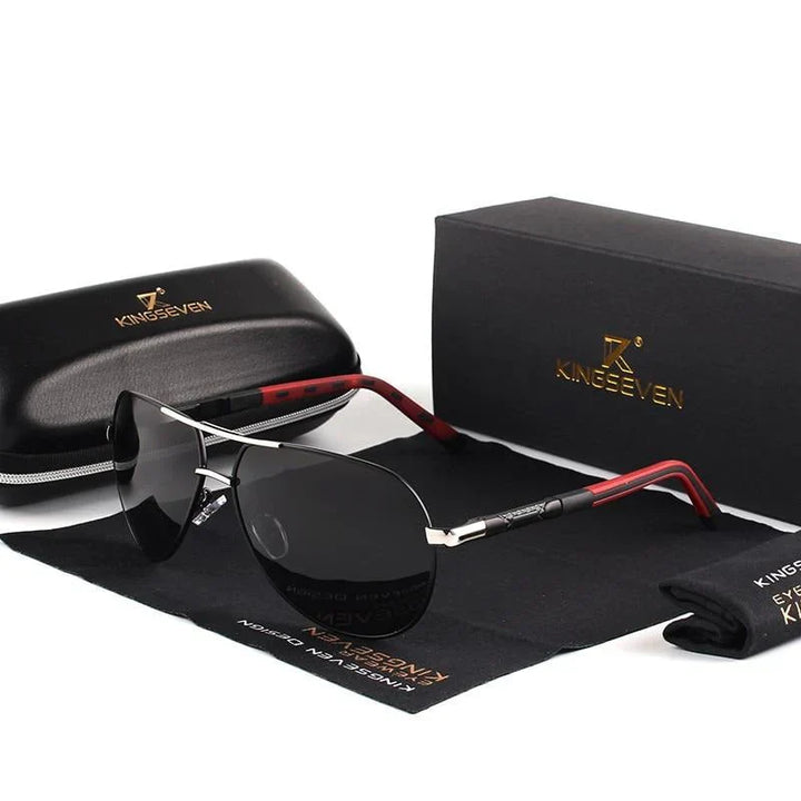 Elegante Herren Sonnenbrille Lennart. Zeitloses Accessoire im Pilotenbrillen-Design mit UV400 Schutz.
