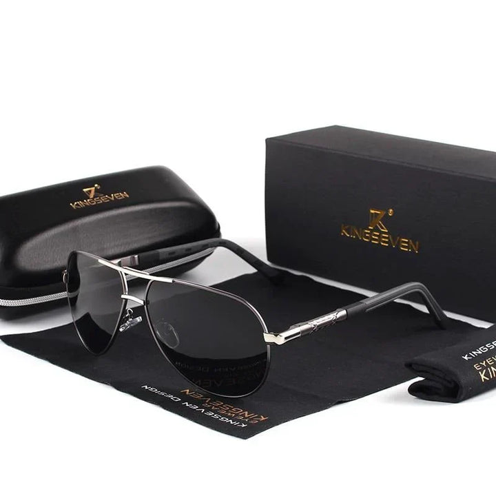 Klassische Herren Sonnenbrille Lennart. Modische Pilotenbrille für den Sommer, bietet zuverlässigen UV-Schutz.