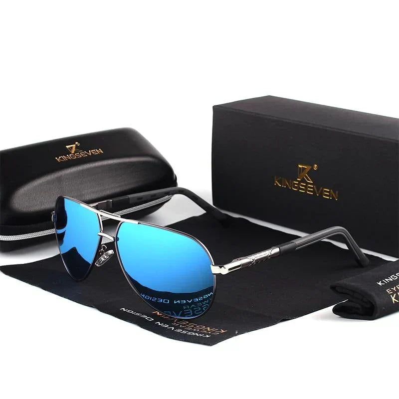 Detailansicht der Herren Sonnenbrille Lennart. Stylische Aviator-Brille mit UV400 Schutz für Herren.