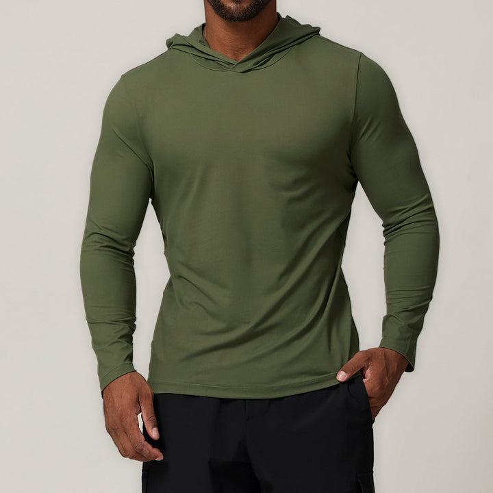Herren Sport-Langarm-Hoodie für optimalen Komfort und Performance beim Training und in der Freizeit.