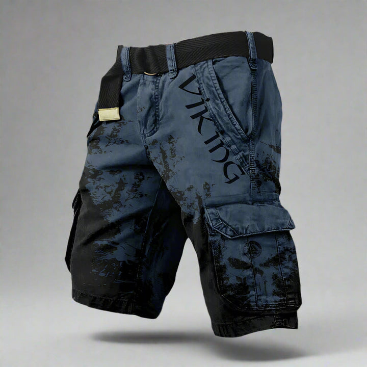Detaillierte Ansicht der vielseitigen Herren Shorts. Sportmode für Komfort und Leistung.