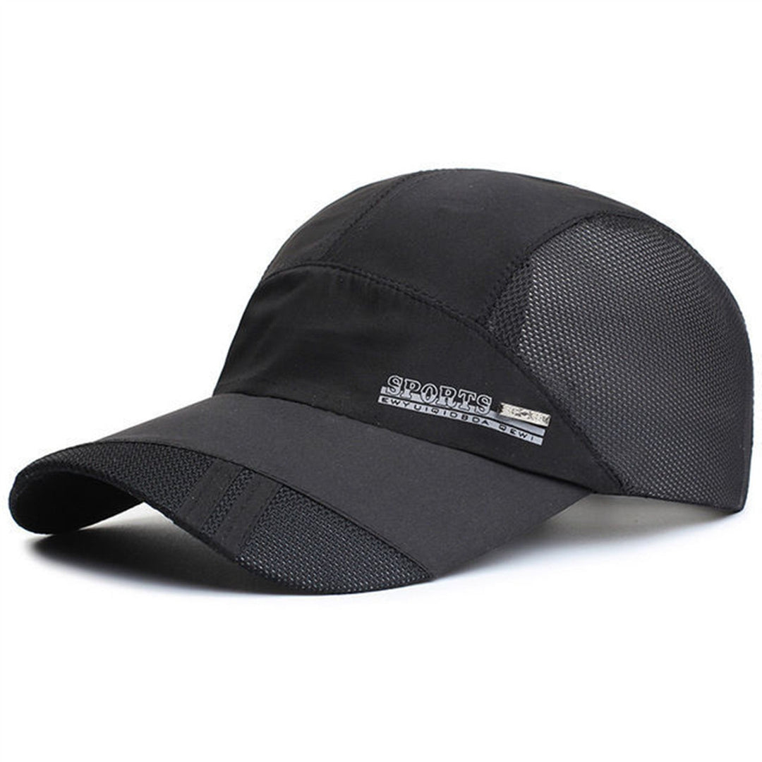 Verstellbare Herren Baseballmütze für Sport & Freizeit. Schwarz, mit Klettverschluss für optimalen Sitz.