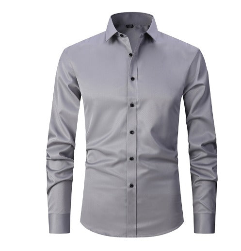 Business Herren Hemd, bügelfrei & dehnbar. Knitterfrei & elegant, ideal für den Arbeitsalltag.
